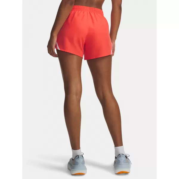  Дамски шорти UNDER ARMOUR UA FLY BY 3'' SHORTS 1382438-690 ЧЕРВЕНО 