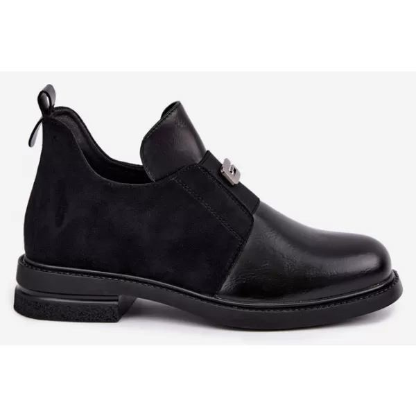  Дамски боти до глезена VINCEZA 58679 ЧЕРЕН 