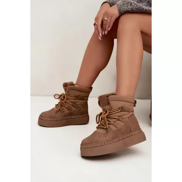  Дамски снежни човеци BIG STAR SHOES UU274190 КАФЯВО/БЕЖОВО 