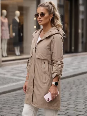 Дамско яке DSTREET TY5808 БЕЖОВО