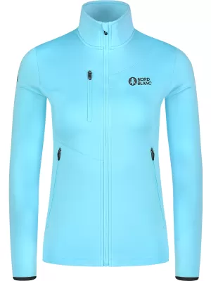 Дамски суичър powerfleece NORDBLANC CRISP NBSFL8338 СВЕТЛО СИНЬО