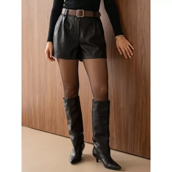  Дамски шорти DSTREET SY0616 ЧЕРЕН 