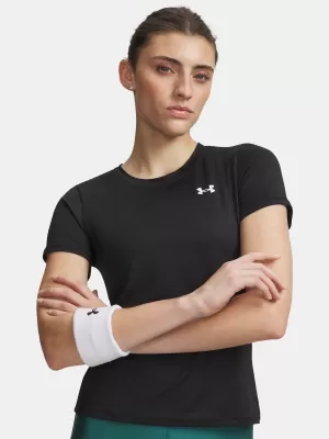 Дамска тениска UNDER ARMOUR TECH MESH SS 6009990-001 ЧЕРЕН