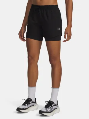 Дамски шорти UNDER ARMOUR UA VELOCITI PRO 6IN 2N1 SHORT 6010885-008 ЧЕРЕН