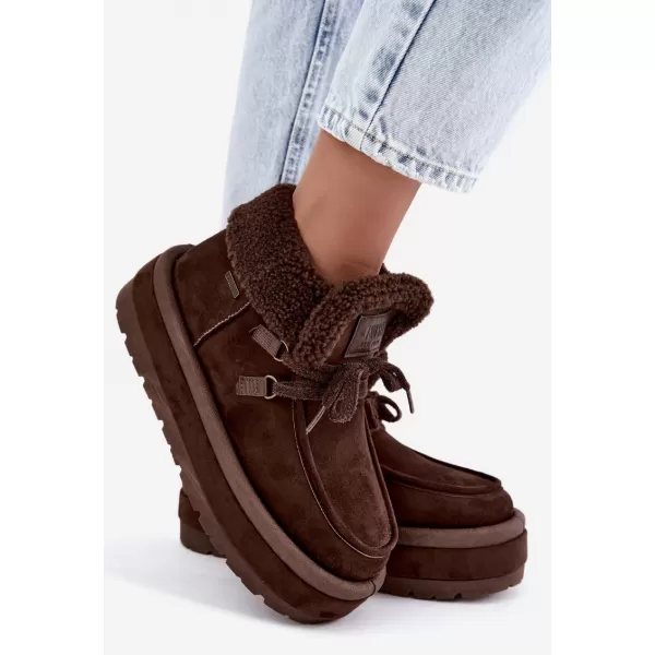  Дамски обувки BIG STAR SHOES UU274214 КАФЯВИ/БЕЖОВИ СЕНКИ 