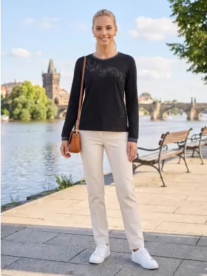 Дамска тениска KIXMI ADINA ЧЕРЕН