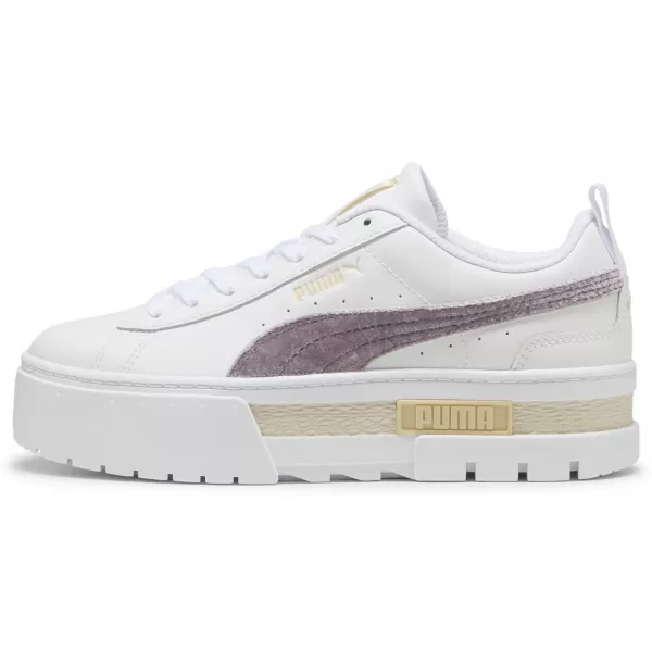  Дамски кецове PUMA MAYZE VELVET DREAM WNS 403326-01 ПУМА БЯЛО/СЛИВОВО СЛАДКО 