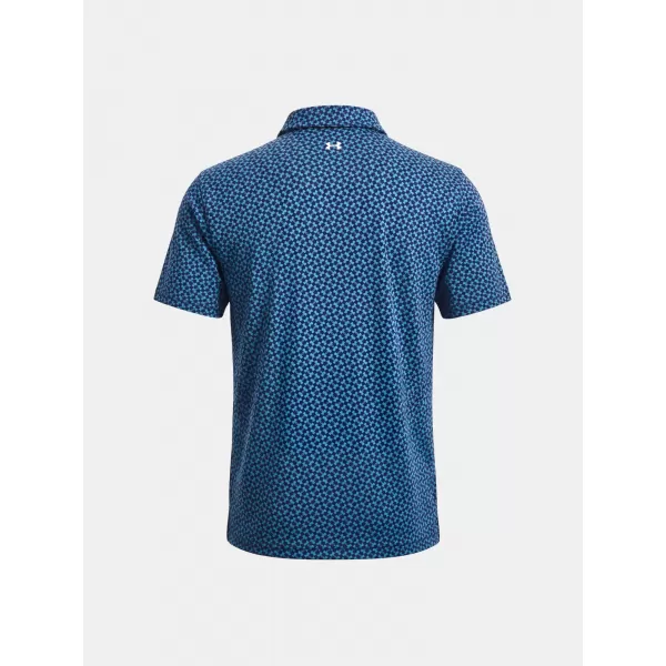  Мъжка тениска UNDER ARMOUR UA T2G PRINTED POLO 6012304-413 СИНЬО 