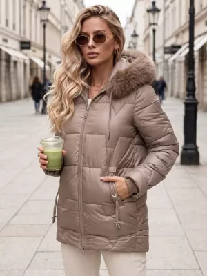 Дамско яке DSTREET TY5756 БЕЖОВО