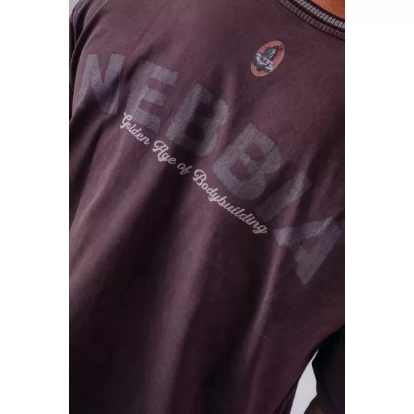  Мъжки тениски NEBBIA OLYMPIA HEAVYWEIGHT COTTON 941 БОРДО 