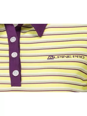 Женски t -риза с яка ALPINE PRO ULRICO 2 СВЕТЛО БЕЖОВО