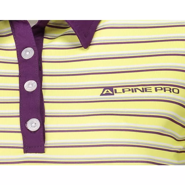  Женски t -риза с яка ALPINE PRO ULRICO 2 СВЕТЛО БЕЖОВО 