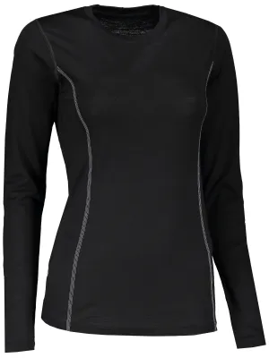 Дамска термоблуза с дълъг ръкав SENSOR MERINO WOOL 11109024 ЧЕРНО