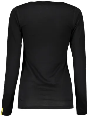 Дамска термоблуза с дълъг ръкав SENSOR MERINO WOOL 11109024 ЧЕРНО