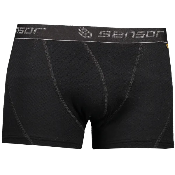  Мъжки боксерки SENSOR Double Face Merino Wool ЧЕРНА 