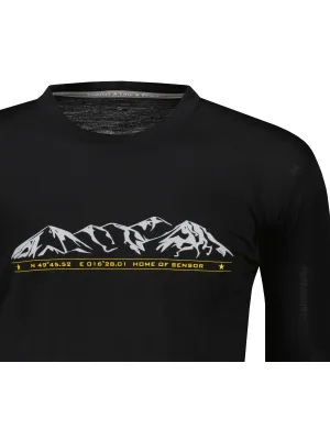 Мъжко термобельо SENSOR MERINO ACTIVE PT MOUNTAINS dl. rukáv 15200015-00 ЧЕРЕН