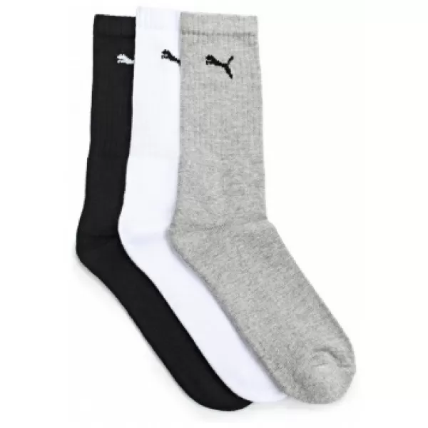  Спортни чорапи PUMA SPORT 3-PACK 88035510 БЯЛО/СИВО/ЧЕРНО 