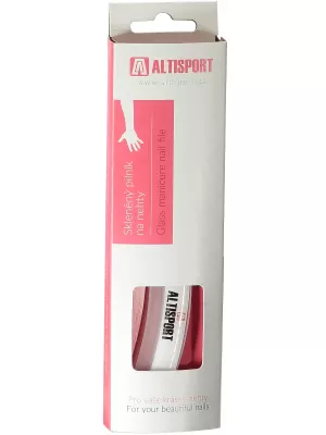 Извита пила за маникюр ALTISPORT G-PLUS БЯЛО