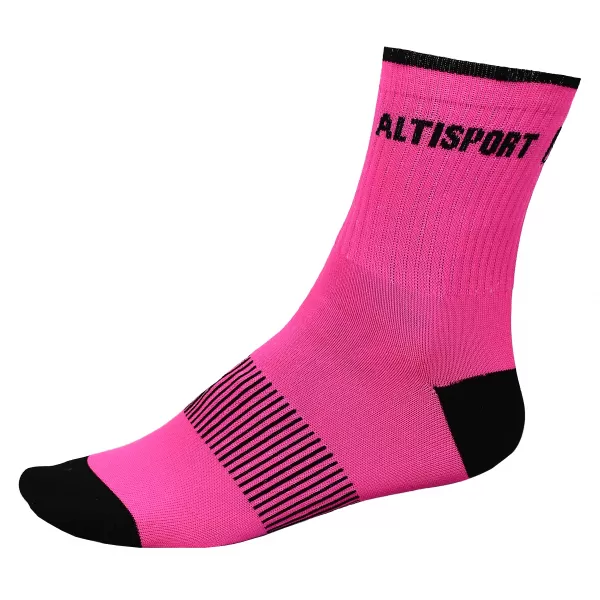  Спортни чорапи ALTISPORT TAHAT РОЗОВО ЧЕРНО 