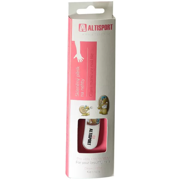  Извита пила за маникюр ALTISPORT BABY БЯЛО 