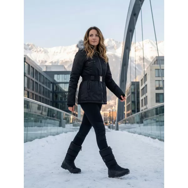  Дамско зимно яке ALPINE PRO DOSOJINA LJCK202 ЧЕРНО 
