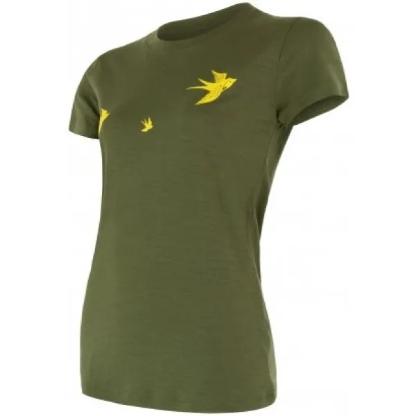  Дамска термо блуза с къс ръкав SENSOR MERINO ACTIVE PT SWALLOW 17200028 SAFARI 