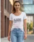 Дамска тениска SAM 73 JAMINA 2 LTSL360 БЯЛ