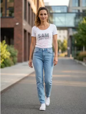 Дамска тениска SAM 73 JAMINA 2 LTSL360 БЯЛ
