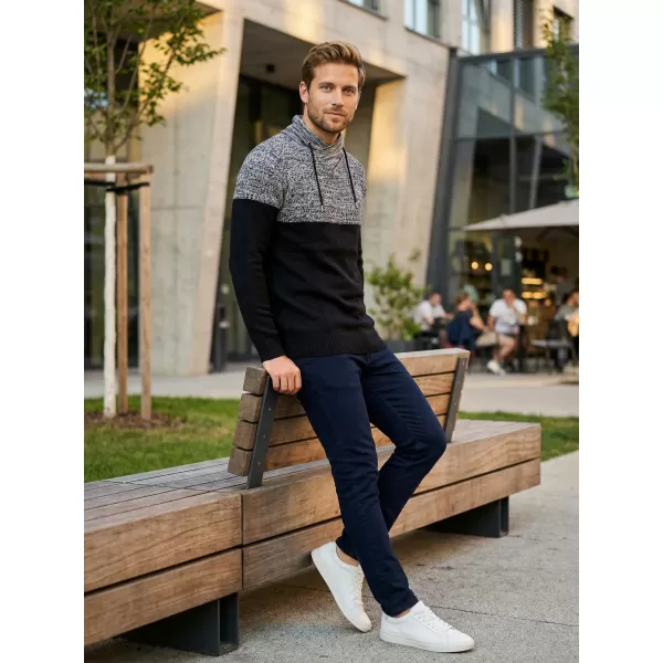  Мъжки пуловер ALTISPORT HIEUX MPLP076 ЧЕРЕН 