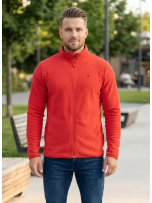 Мъжки поларен суичър ALTISPORT DANER MSWP237 ЧЕРВЕН