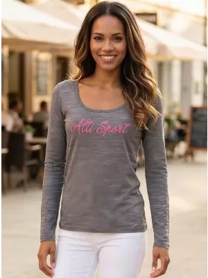 Дамска тениска ALTISPORT CLEA LTSP606 СИВО/РОЗОВО