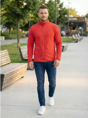 Мъжки поларен суичър ALTISPORT DANER MSWP237 ЧЕРВЕН