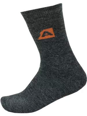 Чорапи ALPINE PRO OTHAR USCP058 ТЪМНО СИВО АКЦЕНТИ/ОРАНЖЕВО