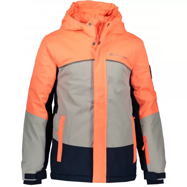  Ски яке ALPINE PRO SARDARO 2 KJCP154 ОРАНЖЕВО/СИВО 