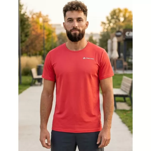  Мъжки функционална риза ALPINE PRO OHVICE MTSN496 ЧЕРВЕНО 