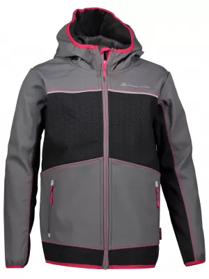 Бебешкото яке Softshell ALPINE PRO STORMO 2 KJCP146 СИВО/РОЗОВО