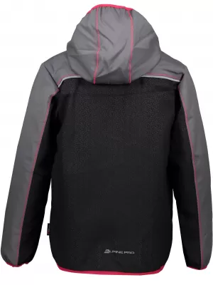 Бебешкото яке Softshell ALPINE PRO STORMO 2 KJCP146 СИВО/РОЗОВО