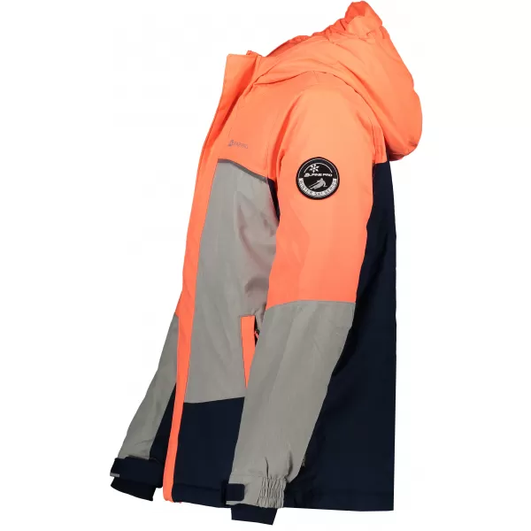  Ски яке ALPINE PRO SARDARO 2 KJCP154 ОРАНЖЕВО/СИВО 