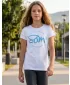 T -риза на момичето с къси ръкави SAM 73 GT 529 БЯЛ