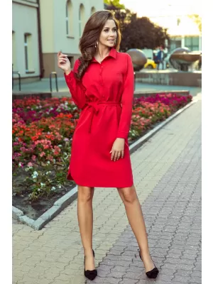 Рокля NUMOCO CAMILLE A284-1 ЧЕРВЕНО