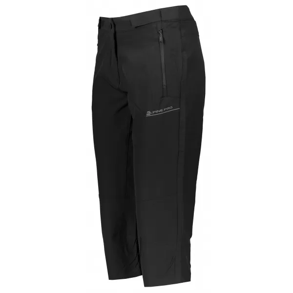  Женски панталони 3/4 ALPINE PRO HYDA LPAR385 ЧЕРНО 