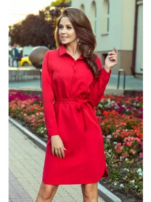 Рокля NUMOCO CAMILLE A284-1 ЧЕРВЕНО