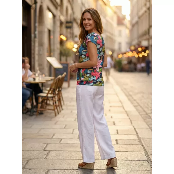  Дамска тениска с къс ръкав KIXMI JACINTA ТЪМНО СИНЬО 