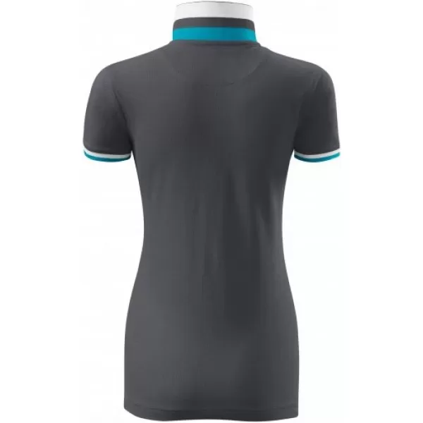  Дамска тениска с яка MALFINI PREMIUM COLLAR UP 257 СВЕТЪЛ АНТРАЦИТ 