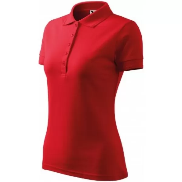  Дамска тениска с яка MALFINI PIQUE POLO 210 ЧЕРВЕНО 