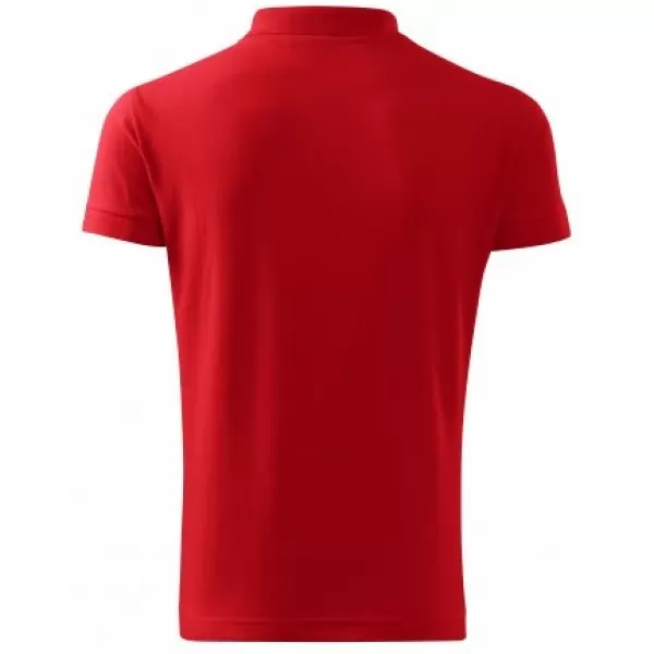 Мъжка тениска с яка MALFINI COTTON 212 ЧЕРВЕНО 