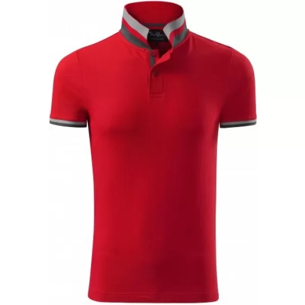  Мъжка тениска с яка MALFINI PREMIUM COLLAR UP 256 ЧЕРВЕНА ФОРМУЛА 