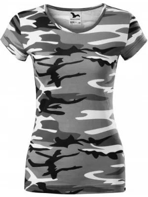 Дамска тениска MALFINI CAMO PURE 122 КАМУФЛАЖНО СИВО