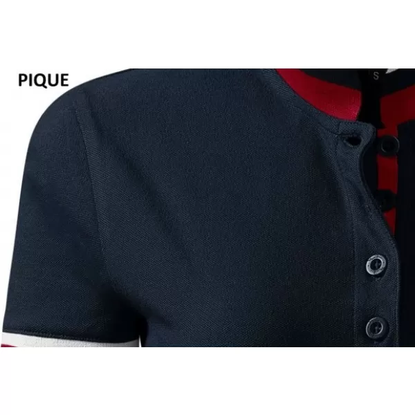  Дамска тениска с яка MALFINI PREMIUM COLLAR UP 257 ТЪМЕН ФЛОТ 
