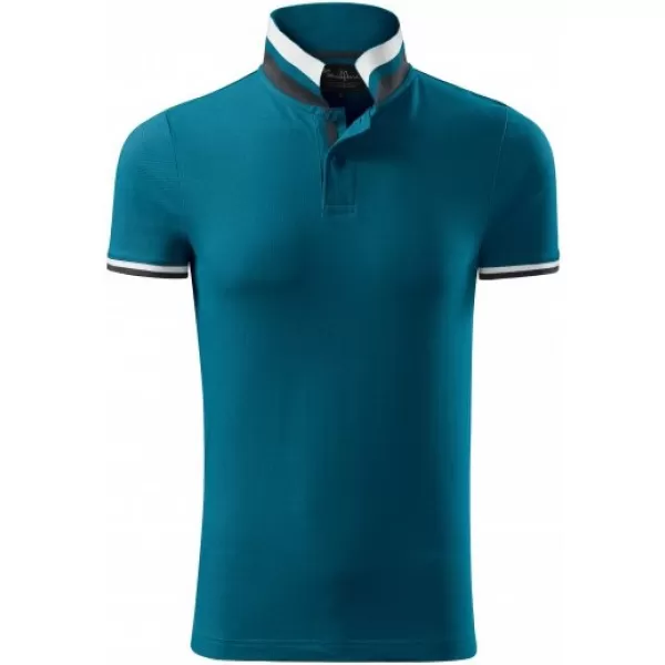  Мъжка тениска с яка MALFINI PREMIUM COLLAR UP 256 КЕРОСИН 